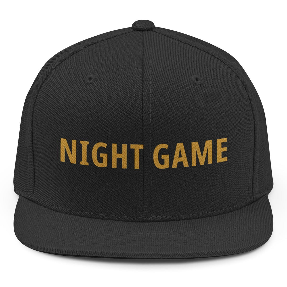 Night Game Snapback - Black mockup