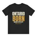 Ontario Born Tee - Black flat mockup
