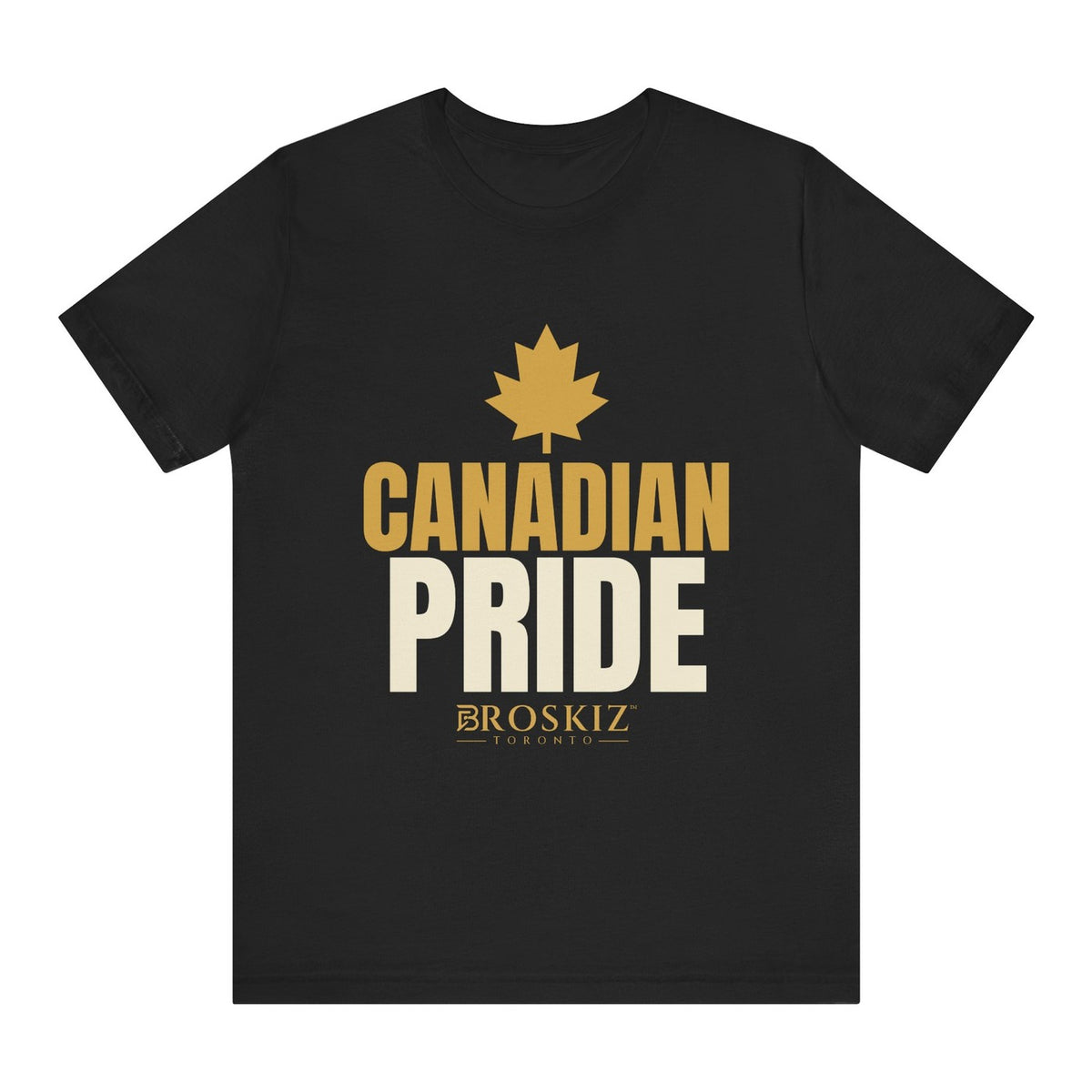 Maple Leaf Pride Tee - Black flat mockup