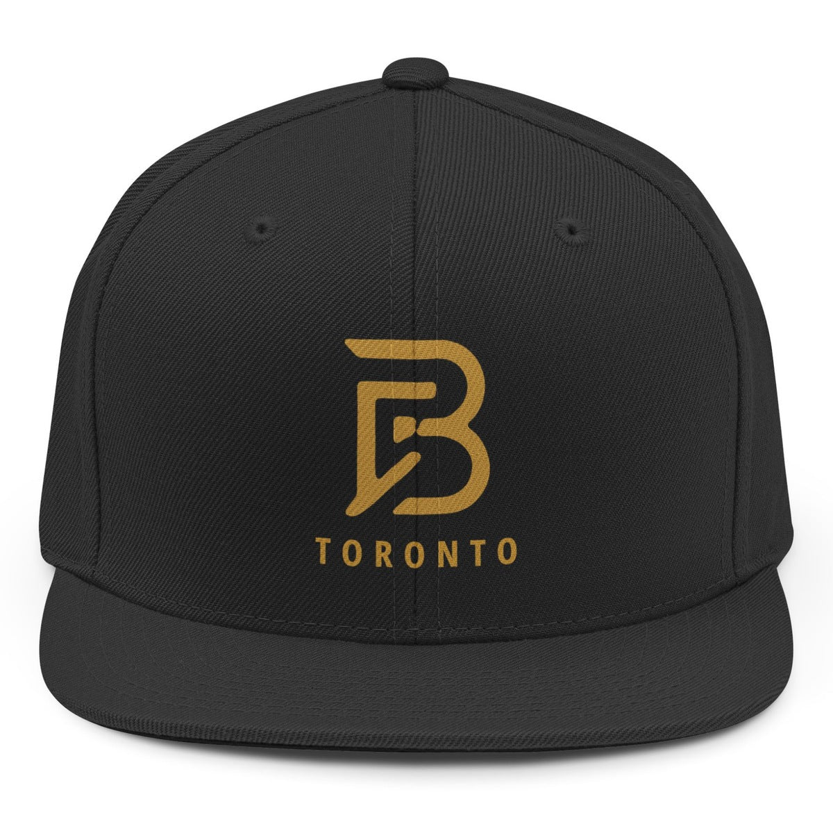 B Toronto Snapback - Black mockup