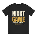 Night Game Tee - Black flat mockup