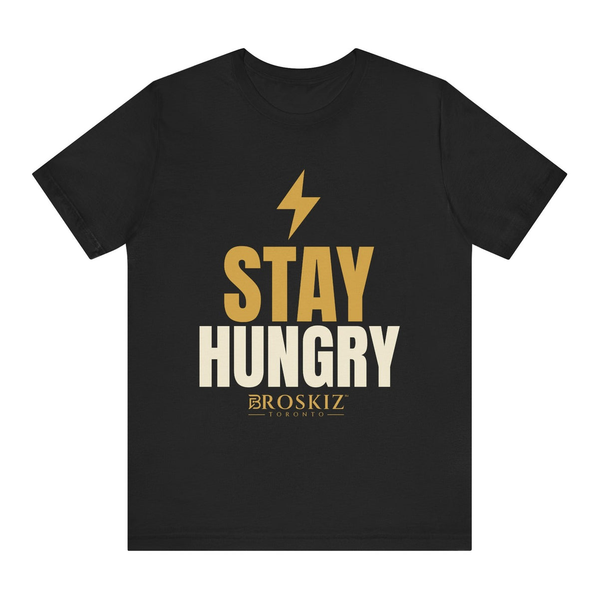 Stay Hungry Tee - Black flat mockup