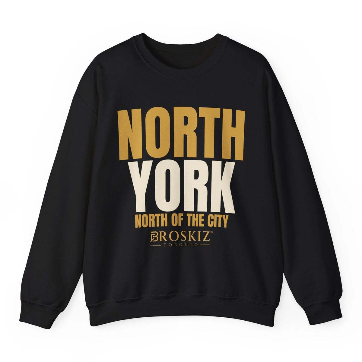 North York Crewneck - Black flat mockup