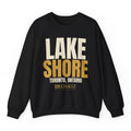 Lakeshore Crewneck - Black flat mockup