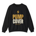 Pump Cover Crewneck - Black flat mockup