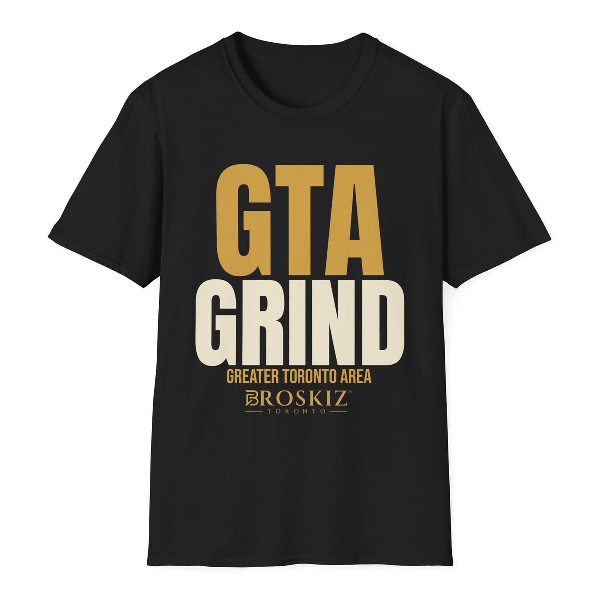 GTA Grind Tee - Black flat mockup