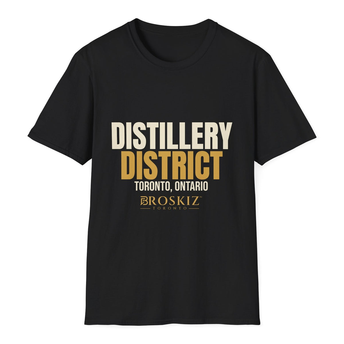 Distillery District Tee - Black flat mockup