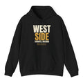 West Side Hoodie - Black flat mockup