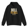 Bell To Bell Hoodie - Black flat mockup