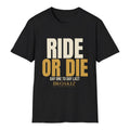 Ride Or Die Tee - Black flat mockup