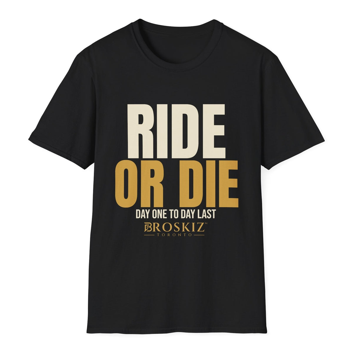 Ride Or Die Tee - Black flat mockup