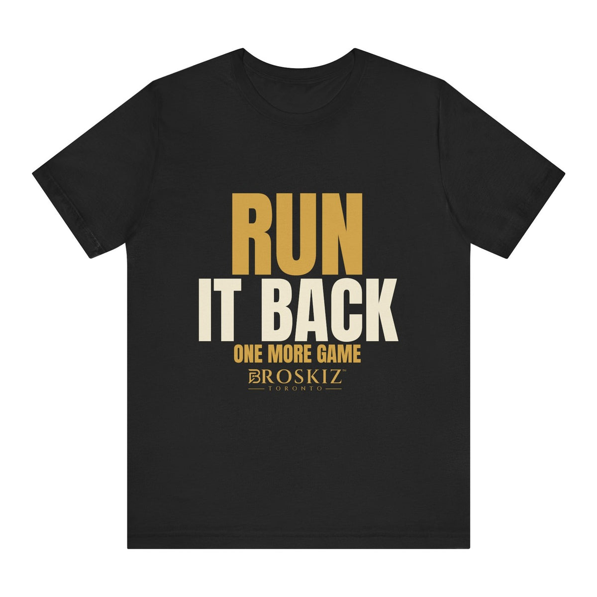 Run It Back Tee - Black flat mockup