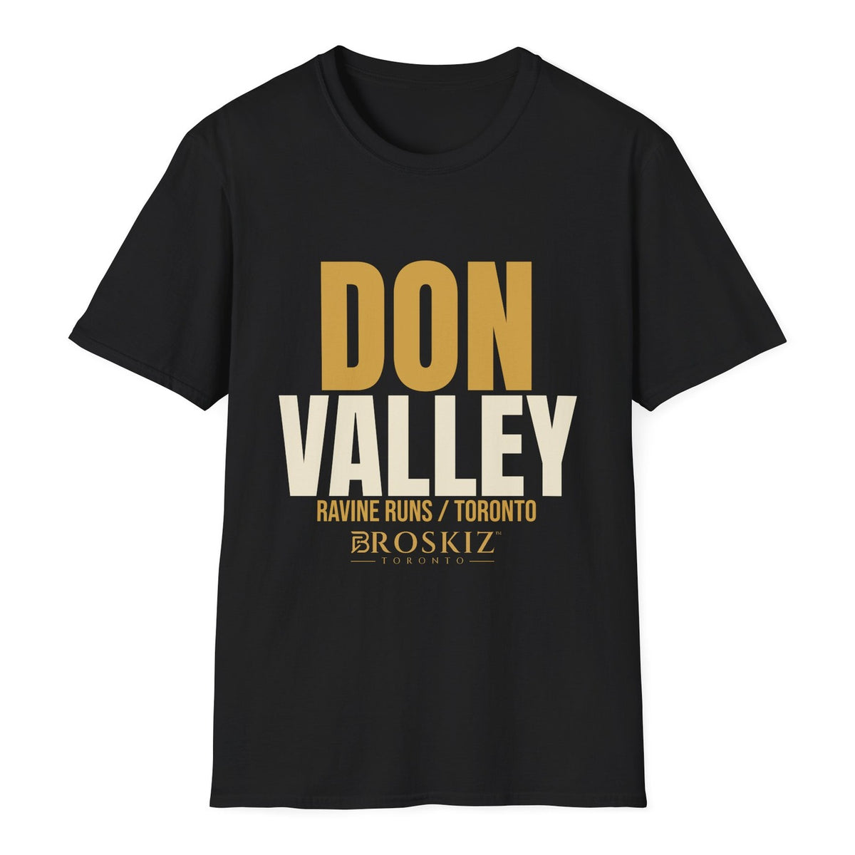 Don Valley Tee - Black flat mockup
