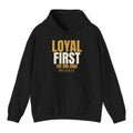 Loyal First Hoodie - Black flat mockup