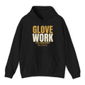 Glove Work Hoodie - Black flat mockup
