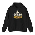 Ontario Summer Hoodie - Black flat mockup