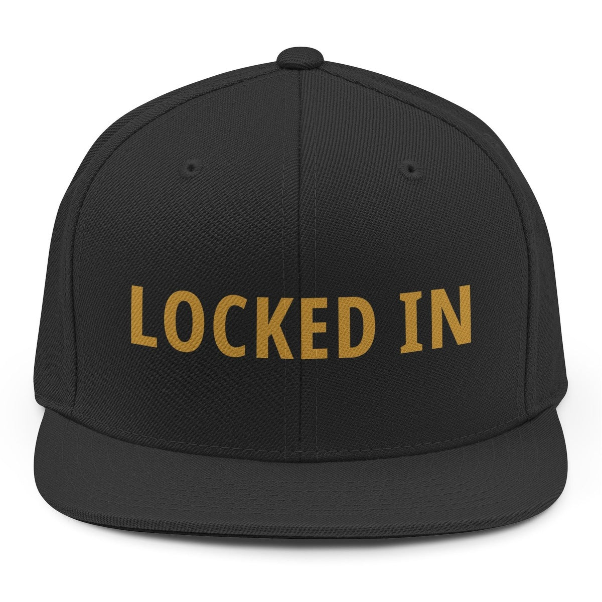 Locked In Snapback - Black mockup
