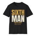 Sixth Man Tee - Black flat mockup