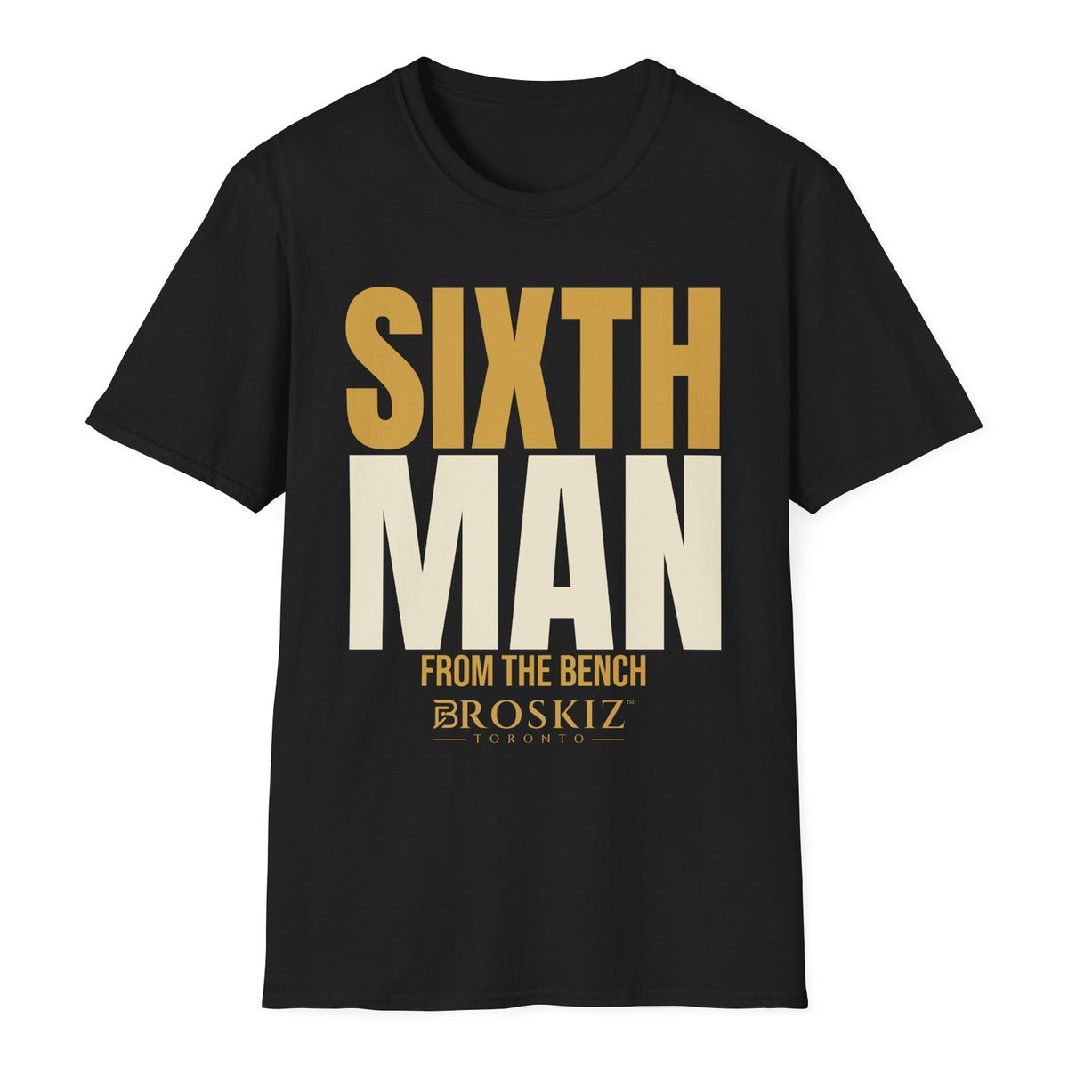 Sixth Man Tee - Black flat mockup