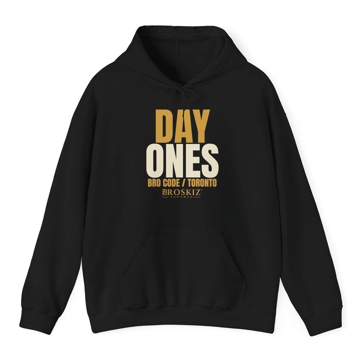 Day Ones Hoodie - Black flat mockup