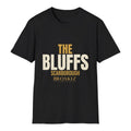 The Bluffs Tee - Black flat mockup
