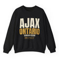 Ajax Ontario Crewneck - Black flat mockup