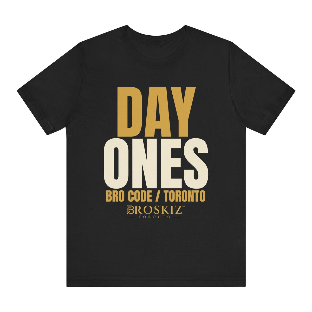 Day Ones Tee - Black flat mockup