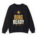 Ring Ready Crewneck - Black flat mockup