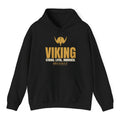 Viking Hoodie - Black flat mockup