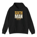 Sixth Man Hoodie - Black flat mockup