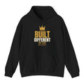 Built Different Hoodie - Black flat mockup