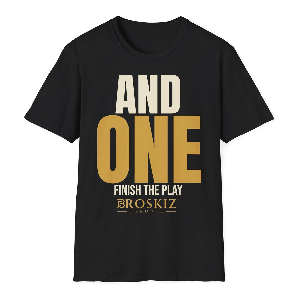 And One Tee - Black flat mockup