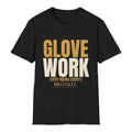 Glove Work Tee - Black flat mockup