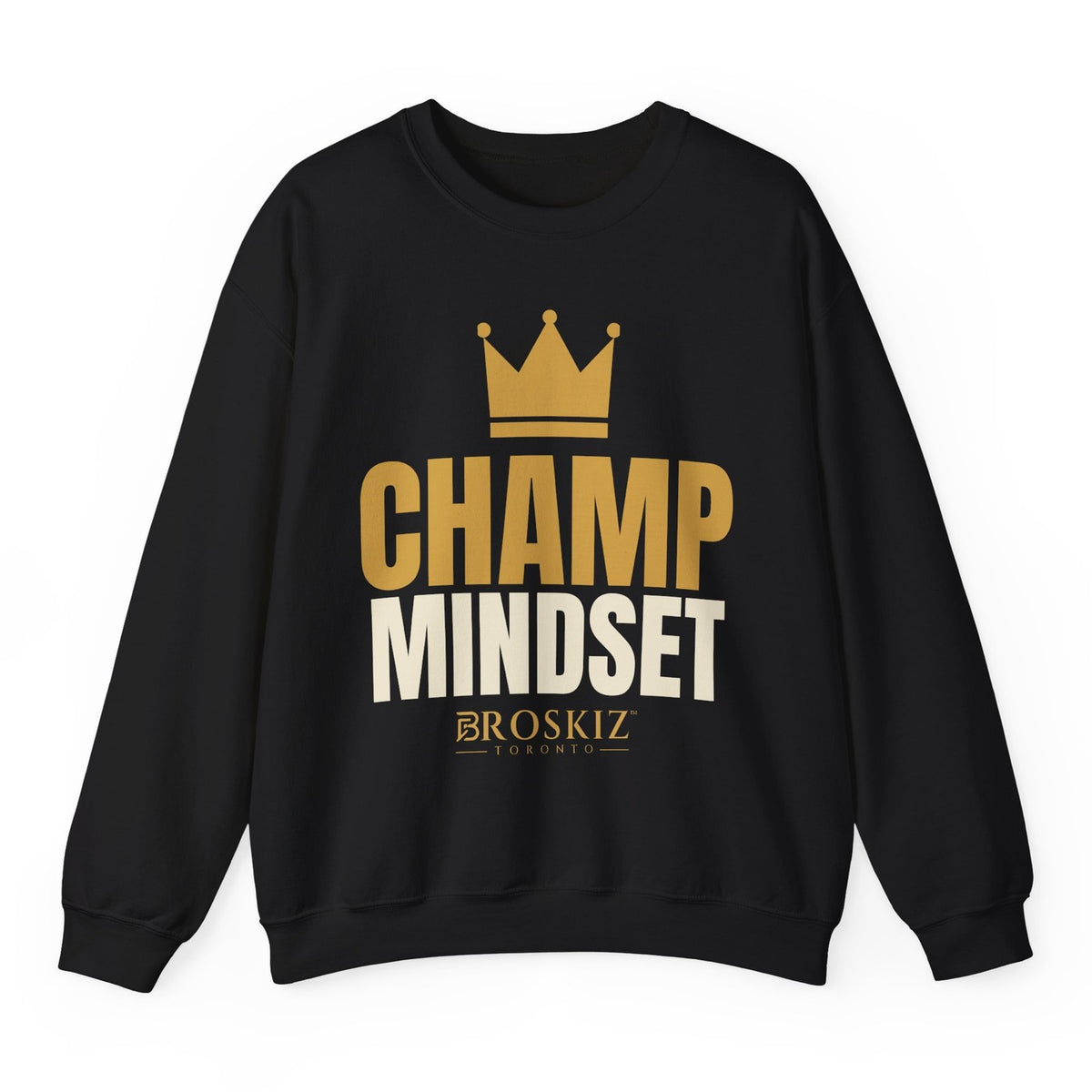 Champ Mindset Crewneck - Black flat mockup