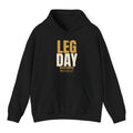 Leg Day Hoodie - Black flat mockup