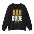 Bro Code Crewneck - Black flat mockup