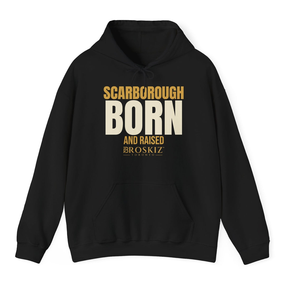 Scarborough Hoodie - Black flat mockup