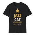 Jazz Cat Tee - Black