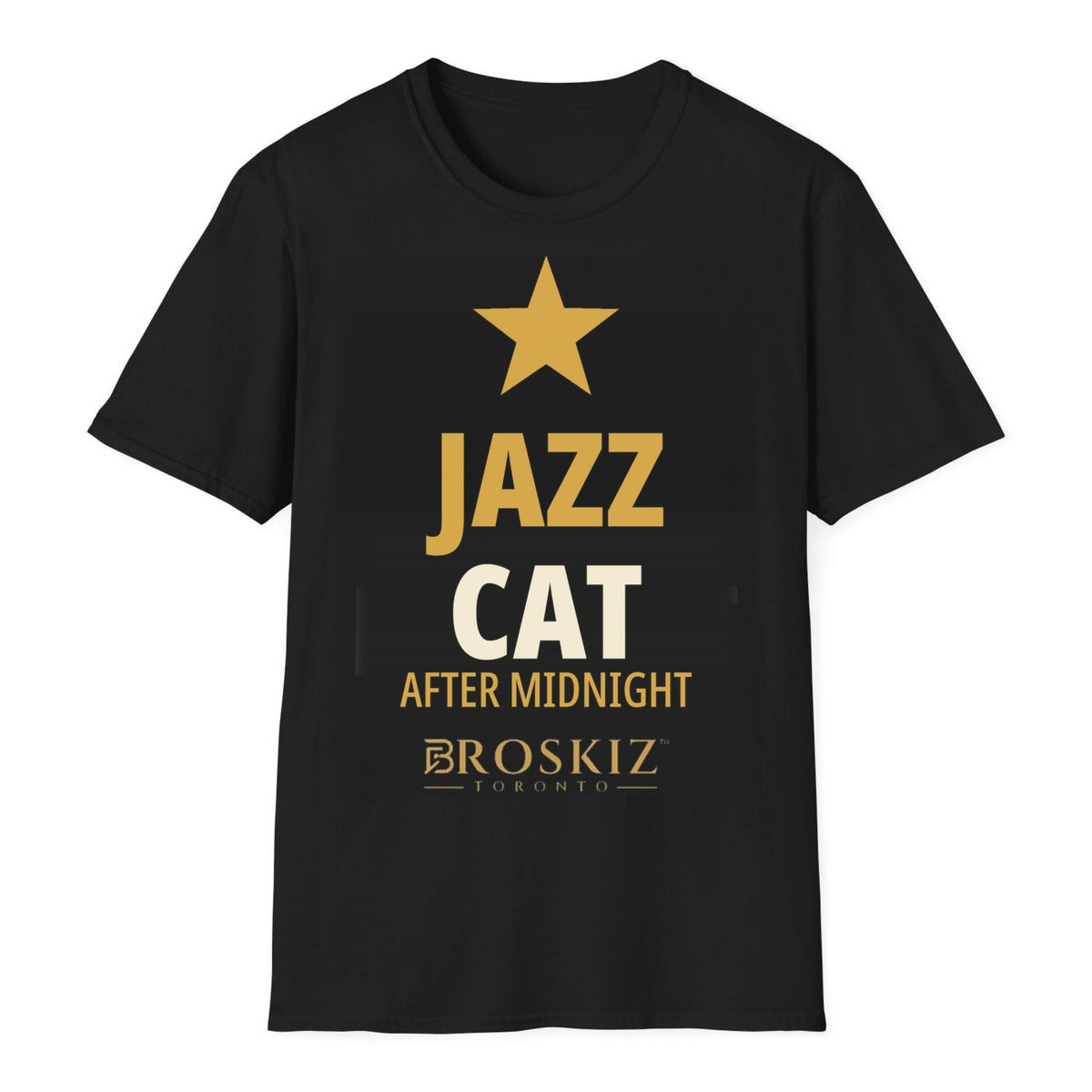 Jazz Cat Tee - Black