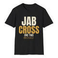 Jab Cross Tee - Black flat mockup