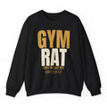 Gym Rat Crewneck - Black flat mockup