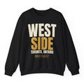 West Side Crewneck - Black flat mockup