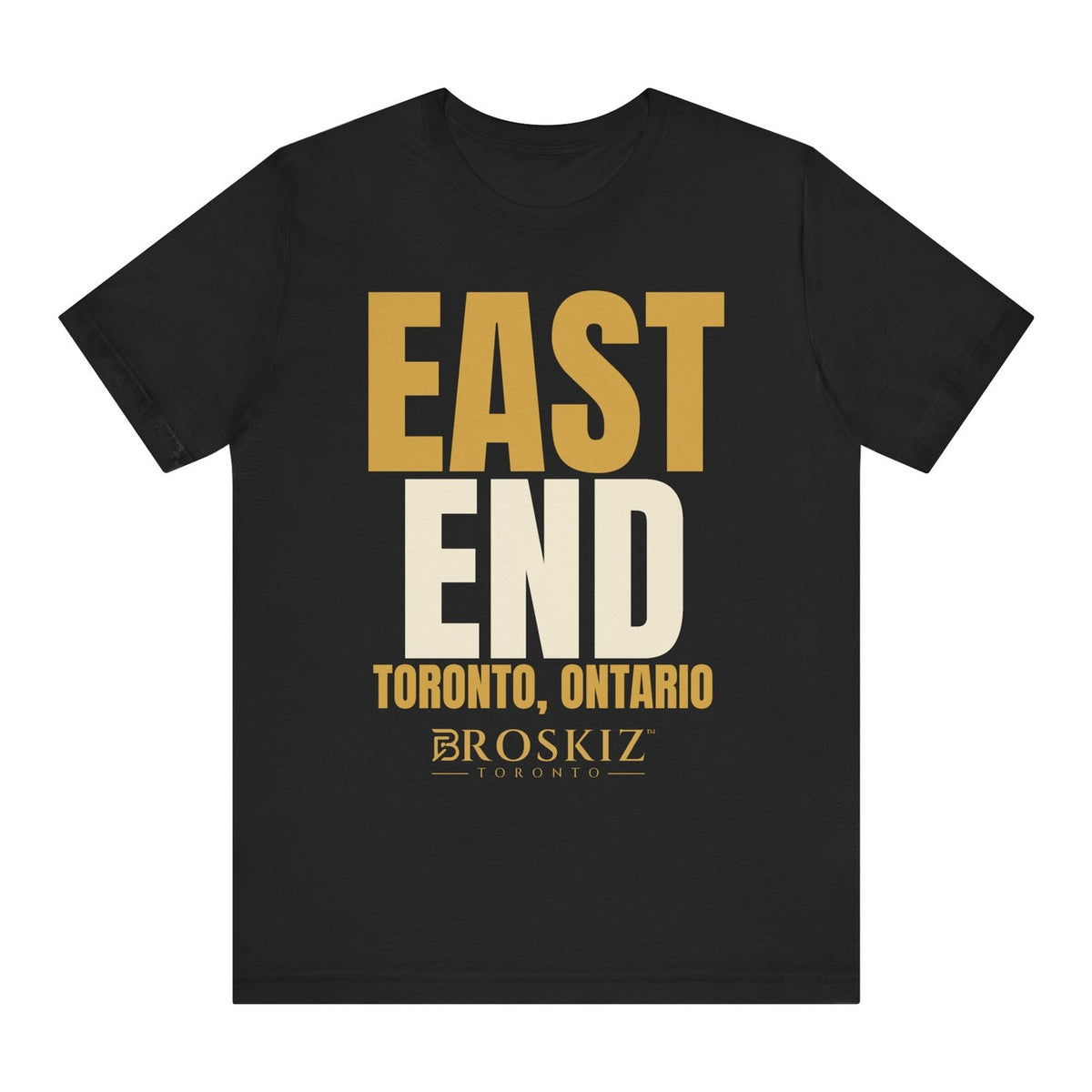 East End Tee - Black flat mockup
