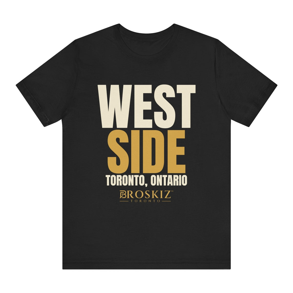 West Side Tee - Black flat mockup