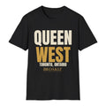 Queen West Tee - Black flat mockup