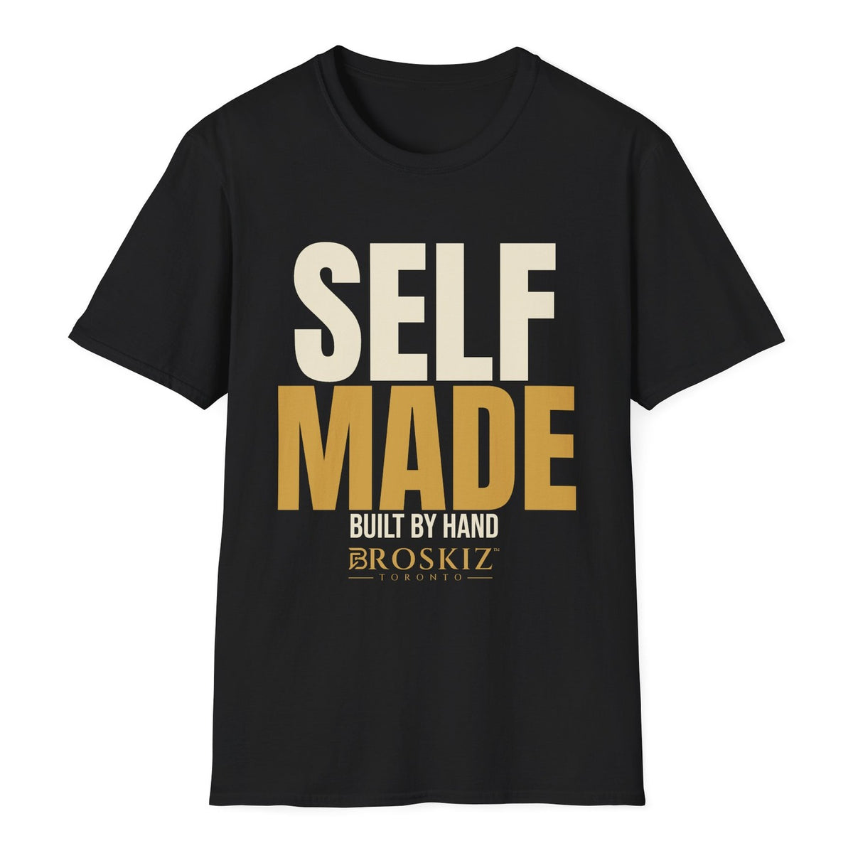 Self Made Tee - Black flat mockup