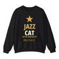 Jazz Cat Crewneck - Black
