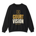 Court Vision Crewneck - Black flat mockup