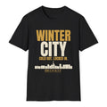 Winter City Tee - Black flat mockup