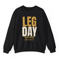 Leg Day Crewneck - Black flat mockup